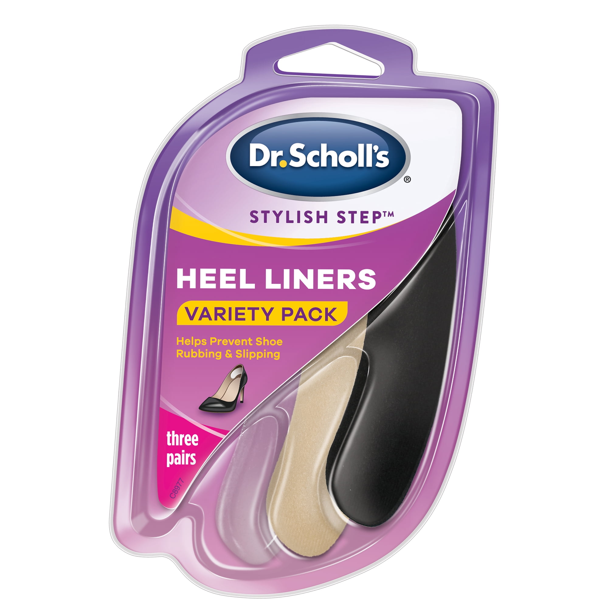 Dr. Scholl's Heel Liners Variety Pack (3 Pair) Help Prevent Shoe Rubbing and Shoe Slipping - Walmart.com