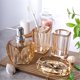 thumbnail image 4 of Juego de 4 accesorios de baño de resina: dispensador de jabón, vaso for enjuague bucal, soporte for cepillo de dientes y jabonera., 4 of 4