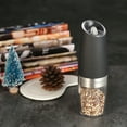 thumbnail image 5 of Homgeek Portable Automatic Electric Gravity Pepper Grinder Blue Salt Mill Muller BPA Free Kitchen Seasoning Grinding Tool Black, 5 of 7