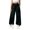 Black, variant on CPNG Girls Cargo Pants Solid Color Elastic High Waist Straight Wide Leg Baggy Cargo Sweatpants Lightweight Streetwear Casual Cargo Trousers