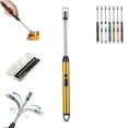 thumbnail image 4 of Offres du Jour Liquidation Prime Flamme Rechargeable Arc Flexflame Rechargeable avec Flamme de Cou Flexible à 360° Multi-Usage USB Rechargeable Arc Bleu, 4 of 9