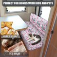 thumbnail image 5 of XYZCANDO Heart Rv Dinette Cushion Covers Dwarf Bench Cushion Easy to Install Rv Accessories for Inside Sofa Covers for 2 Cushion Couch Comfortable Rv Dinette Cushions Furniture Covers White, 5 of 7