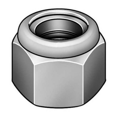

ZoroSelect 2 -12 Grade 2 Plain Finish Steel Nylon Insert Lock Nut
