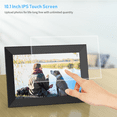thumbnail image 6 of JEEMAK Digital Photo Frame WiFi 10" IPS Touch Screen Smart Cloud Picture Frame 16GB Storage Auto-Rotate (1 Pack), 6 of 8