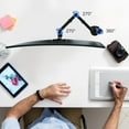 thumbnail image 3 of Bras pour Moniteur Simple Support de Bureau pour Moniteur Simple Support de Moniteur Réglable pour Écran Supporte jusqu'à Lb x Support de Moniteur Vesa, 3 of 7
