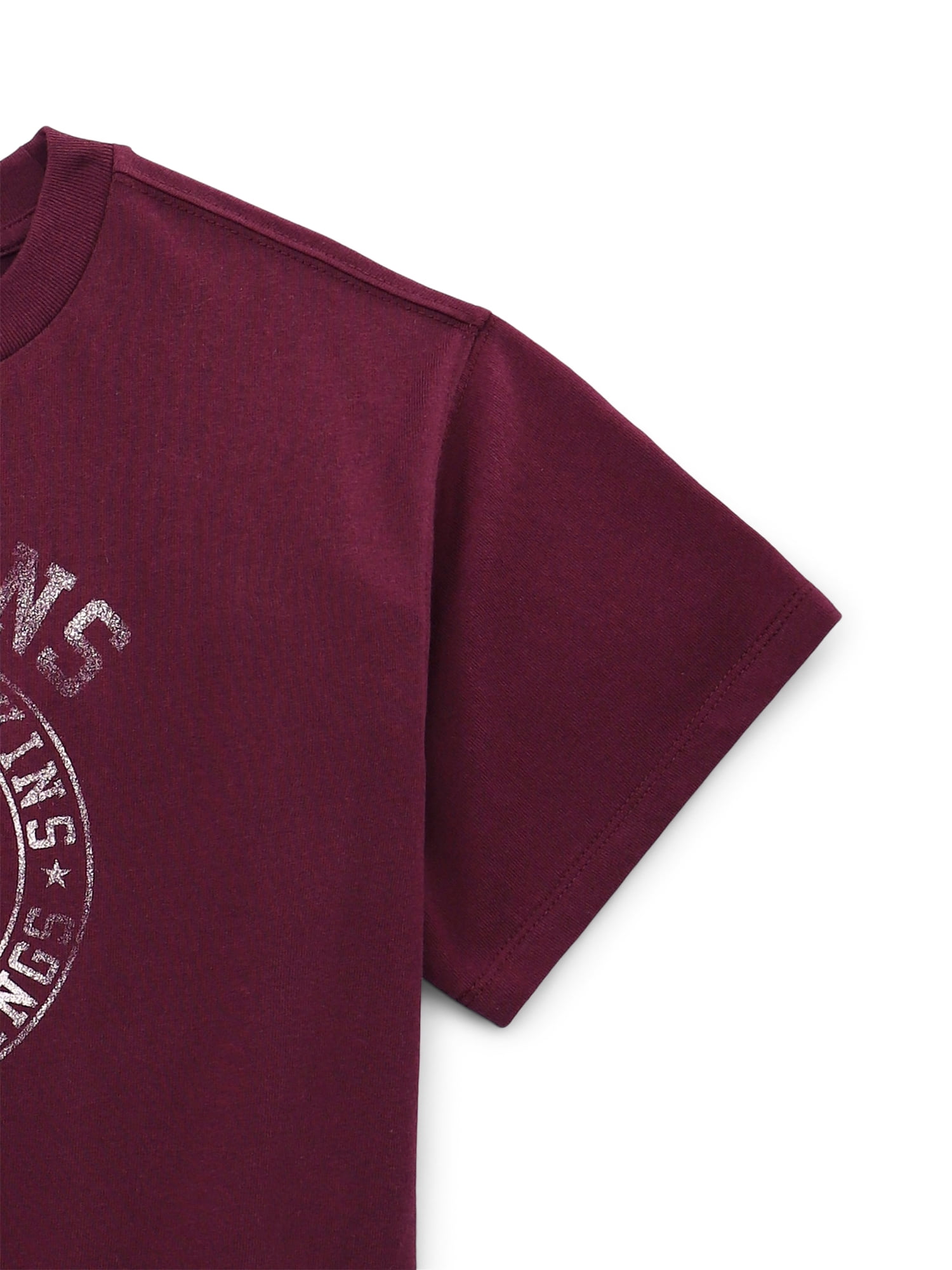 Weekend Academy Girls Short Sleeve Boxy Graphic T-Shirt, Sizes 4-18