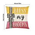 thumbnail image 3 of SPOORYYO Spring Printed Pillow Cover with Zipper, Polyester Cushion Cover for Sofa Decor, 3 of 6