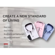 Casey Kevin Mens Dress Shirts Wrinkle Free Slim Fit Stretch Long Sleeve Business Casual Button Down Shirts with Pocket for Men