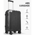 thumbnail image 6 of Hardside Expandable Spinner Luggage, 28" Checked Suitcase, Black, 6 of 8
