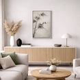 thumbnail image 5 of Framed Canvas Print Asian Ink Bamboo with Birds Wall Art Minimalist Oriental Nature Decorative for Living Room Bedroom - 16"x24" WHITE, 5 of 8