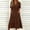 Brown, variant on Wedding Dresses for Bride Linen Dress Maxi Dress Women's Summer Casual Dress Gradual Sleeveless Neck V-Neck Long Dress Purple L