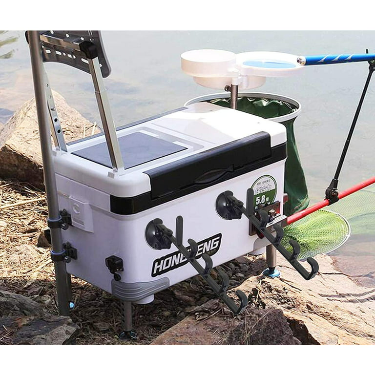 Pmsanzay Suction Cup Fishing Rod Rack Vehicle Fishing Rod Holder Fishing Rod Storage Rack Adjustable Fishing Pole Holder for Car Truck SUV for RV Boat