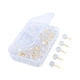 thumbnail image 1 of 100 alfileres de posicionamiento, agujas de coser, accesorios, alfileres rectos para bricolaje, acolchado Oro redondo, 1 of 9