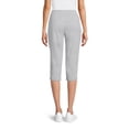 thumbnail image 2 of RealSize Women's French Terry Cloth Capri Pants with Pockets, XS-XXXL, 2 of 6