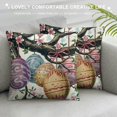 thumbnail image 3 of PIKWEEK 4PCS Easter Pillow Covers Happy Easter Decor Throw Pillow Covers Easter Bunnies Chicks Eggs Cushion Cases Decoration for Holiday Farmhouse Wedding Home Sofa Couch, 3 of 5