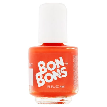 (4 Pack) Bon Bons Bright Orange Cream Nail Polish, 1/8 fl
