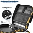 thumbnail image 4 of FORMRS Zipper Binder with Shoulder Strap 2-inch Ring 500 Sheet Capacity File Bag, Black Sunflower Pattern, 4 of 5