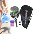thumbnail image 1 of Colaxi Beach Tennis Racket Beach Tennis Racquet for Kids Portable Lightweight Carbon Fiber Beach Tennis Paddle with Bag for Backyard Green, 1 of 8