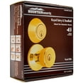 thumbnail image 3 of Mountain Security Entry Doorknob and Deadbolt, Polished Brass Finish, 3 of 5