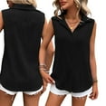 thumbnail image 6 of Zoeecloth Women's Sleeveless T Shirt Tops for Womens Summer V-Neck Loose Button Tank Tees Shirt for Female S-XXL, 6 of 8