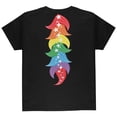 thumbnail image 2 of Halloween Rainbow Heart Unicorn Costume Pony Youth T Shirt Black YMD, 2 of 2