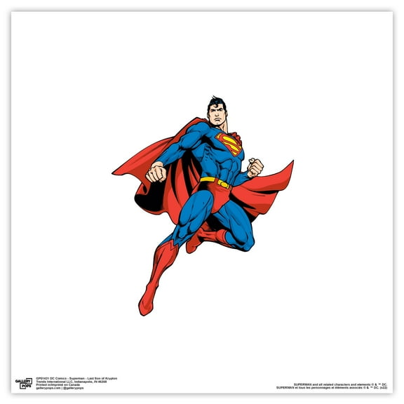Gallery Pops DC Comics Superman - Last Son of Krypton Wall Art, Unframed Version, 12" x 12"