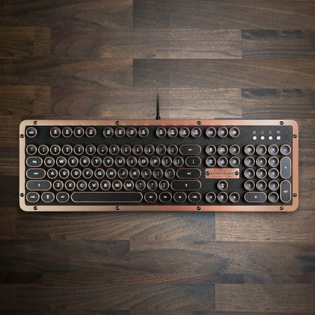 MK RETRO Classic Full-size Wired Mechanical Azio Typelit Switch Keyboard with Back Lighting - Artisan