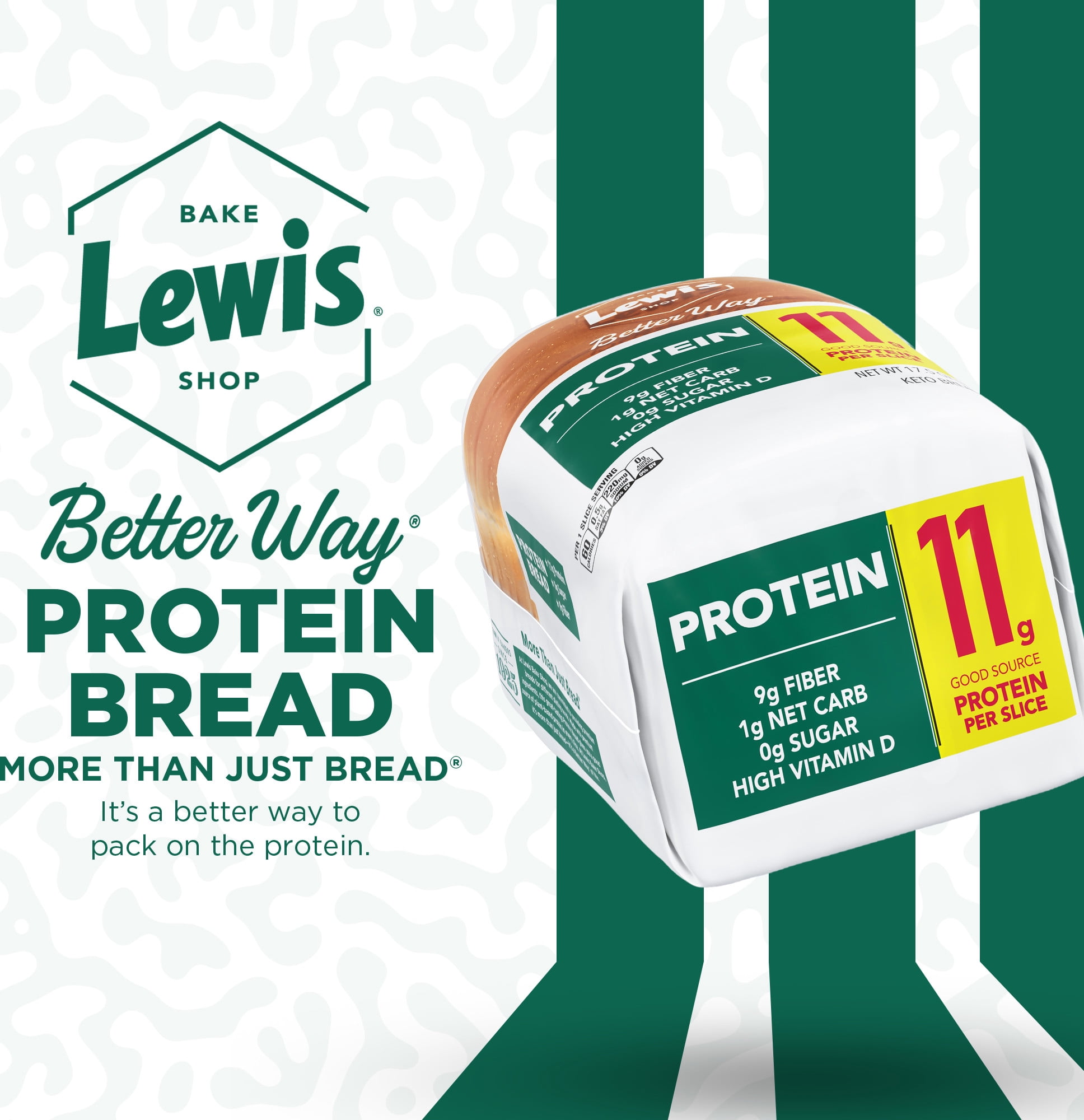 Lewis Bake Shop Better Way Protein Bread, 17.5 oz