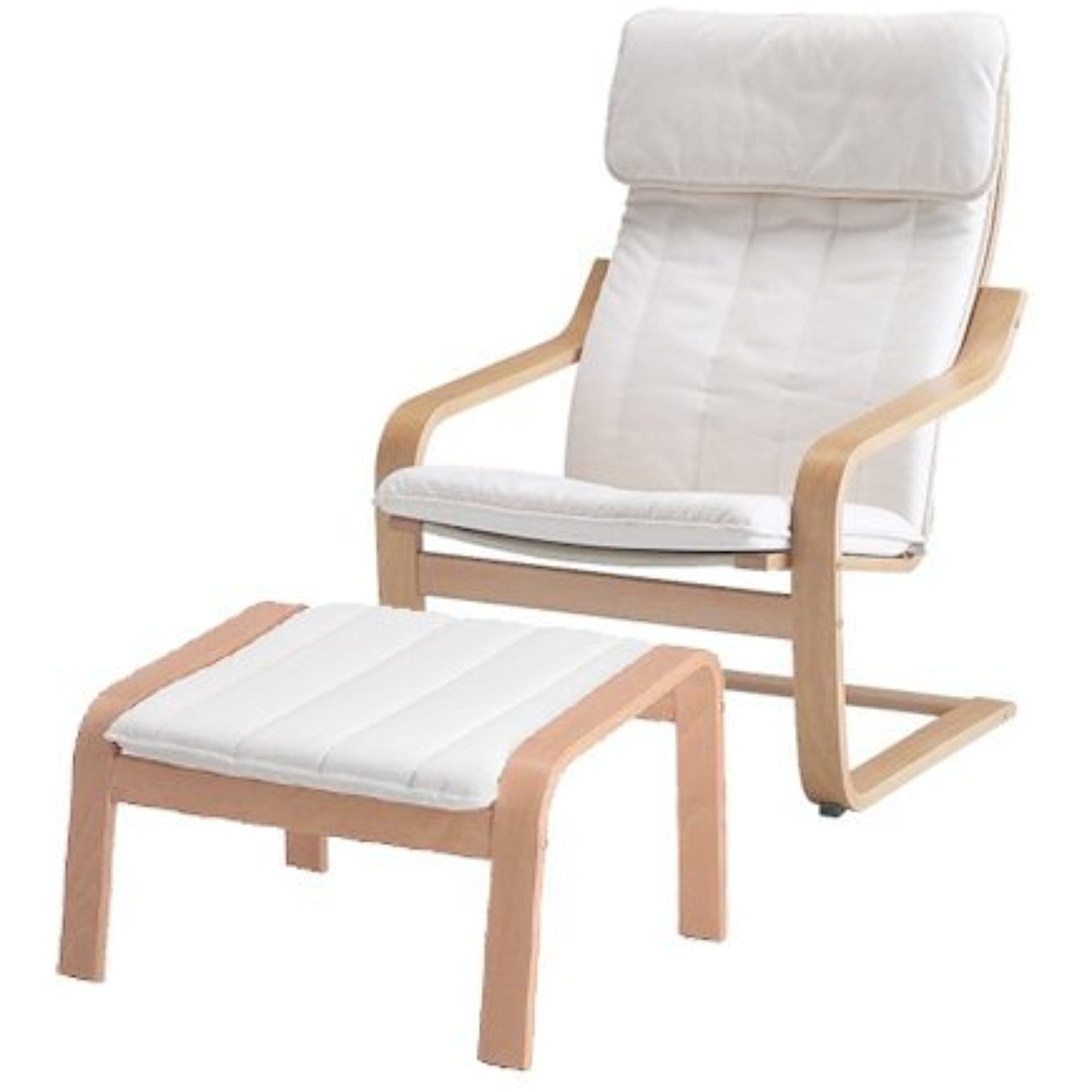 Ikea Poang Chair Armchair And Footstool, Ikea Poang Chair And Footstool Cover Set