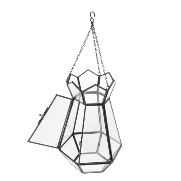 Caja De Maceta De Planta De Terrario De Geométrica De Para Decoraciones De Navidad, Bodas, Hoteles Y Fiestas Negro BLESIY Terrario geométrico de Mordern