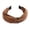 Khaki, variant on Womens Pure Color Velvet Wide Headwrap Hair Band With Bow Detail