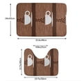 thumbnail image 3 of Yiaed Coffee Cafe Cup Print Bathroom Mat Set 2 Pieces Mat Anti-Skid Pad Ultra Soft and Absorbent Bathroom Bath Mat Contour Bath Rugs for Toilet Base, 3 of 6
