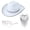 Z66-White, variant on LILIYA Cowgirl Hat with Glasses & Bandana,3 Piece Set Cowboy Hat for Women, Wide Brim Western Sequins Hats Shapeable Jazz Cap for Cowboy Cowgirl
