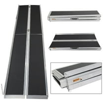 Zimtown 10ft Aluminum Loading Slip Resistant Surface Wheelchair Portable Ramp-120" x 28"