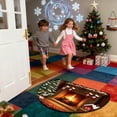 thumbnail image 5 of Decoraciones navideñas, adornos navideños, regalos navideños Alfombra navideña Puerta de entrada Felpudo semicircular Felpudo antideslizante absorbente para el hogar Felpudo a prueba de suciedad Felpu, 5 of 5