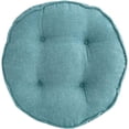 thumbnail image 1 of Nvzi Soft Chair Pads 18 inch Diameter Super Comfy Thicken Solid Color Round Seat Cushion for Kitchen Dining Room Office Chairs (Lakeblue,18 x 18), 1 of 4