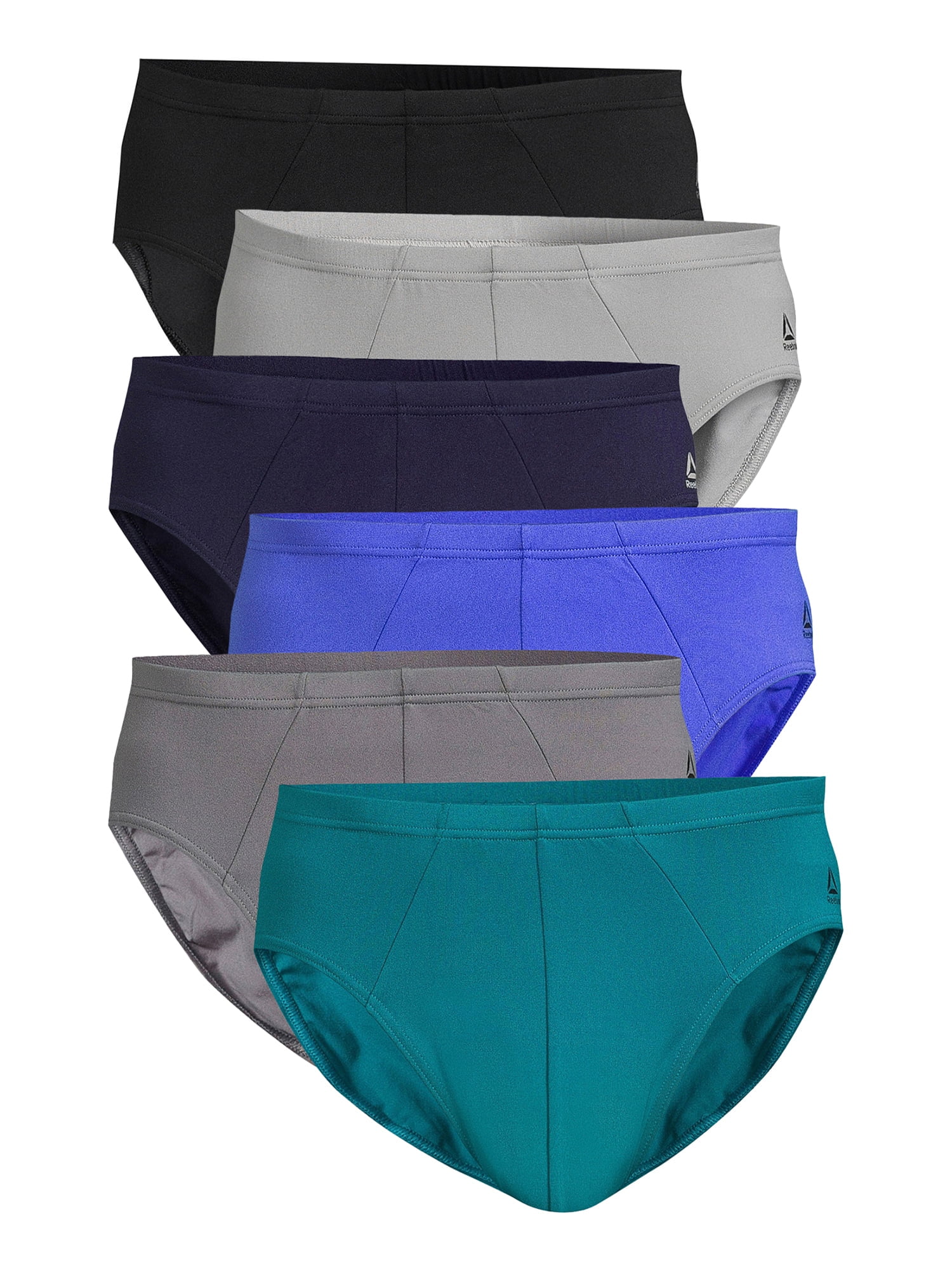 Reebok Men’s Tech Comfort Performance Low Rise Briefs Underwear, 6Pack