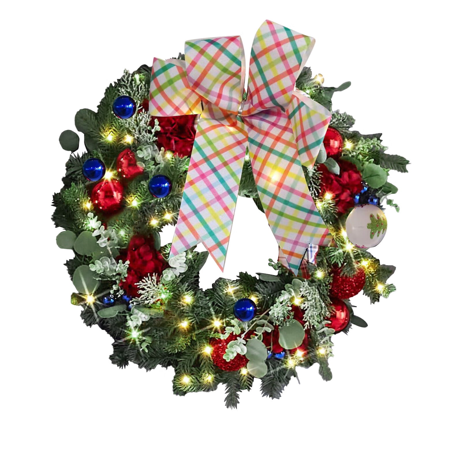 Christmas Decor Dead Branches Vine Ring Pendant Cane Garland Door