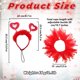 thumbnail image 4 of Decoraciones para San Valentín, disfraz de perro para San Valentín, diadema con forma de corazón, pompón rojo, accesorio para fiesta de San Valentín, 4 of 7