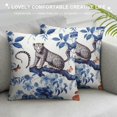 thumbnail image 3 of HENGT  Chinoiserie Monkey with Tiger Pattern Print Throw Pillow Covers Soft Cushion Cases for Couch Sofa Ethnic Home Decor for Bedroom,Living Room (NO Insert), 3 of 5