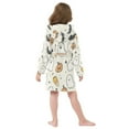thumbnail image 7 of FORMRS Niños Bathrobe Unisex Hooded Robe Soft Plush Pajamas Sleepwear, Size 7-9T, Halloween Happy Ghosts, 7 of 7