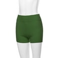 thumbnail image 5 of A2Y Women's Basic Solid Premium Cotton High Rise Bike Shorts Army Green L, 5 of 5
