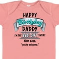 thumbnail image 4 of Inktastic Happy Birthday, Daddy Best Ever in Blue Boys or Girls Baby Bodysuit, 4 of 5