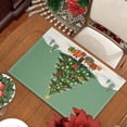 thumbnail image 7 of Christmas Placemats, Linen Holiday Table Mats, Festive Christmas Style, Heat Resistant Dining Place Mats, Washable Cloth Placemats for Kitchen Table, Home and Kitchen, 40x30cm, 7 of 7