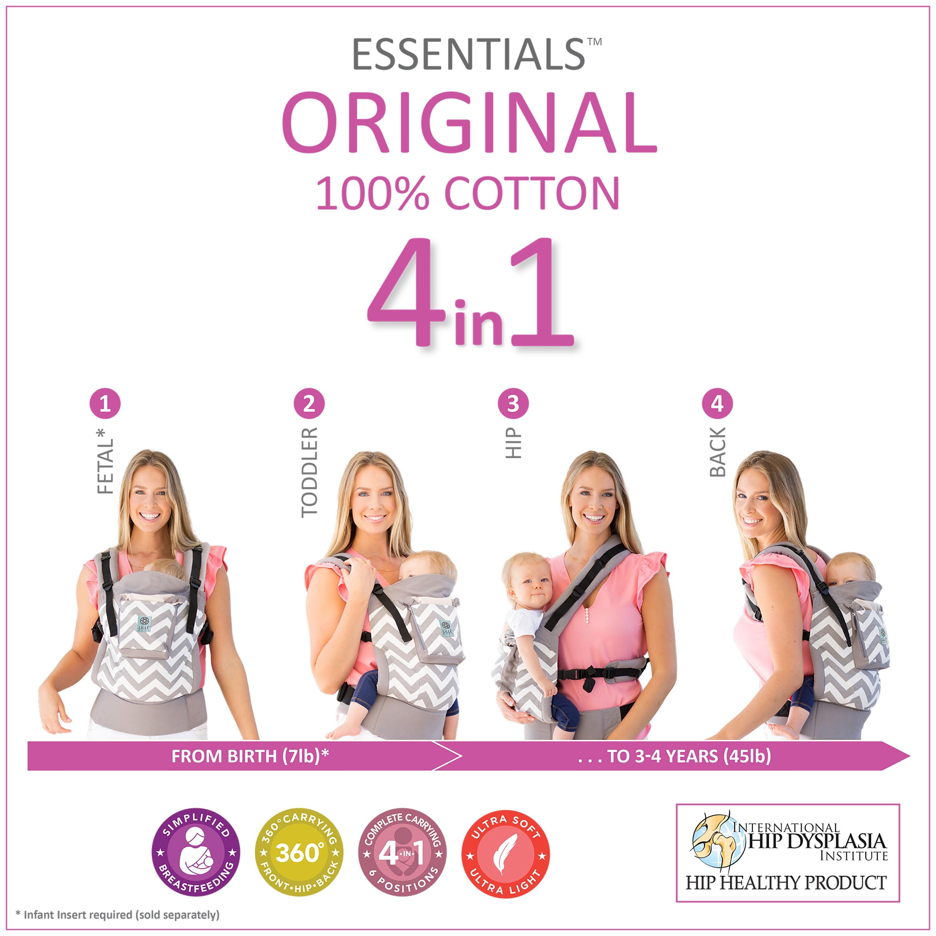 Lillebaby carrier 4 store in 1