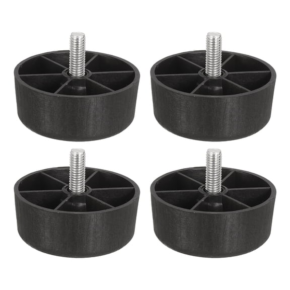Uxcell 6 pack 1 x 2.36 inch Furniture Legs, Plastic Sofa Coach Legs Tapered Replacement Legs