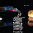 thumbnail image 3 of HHGBAD Vintage Retro Butane Lighter, Windproof Red Flame, Adjustable Flame, Snake Design, Portable and Refillable for Indoor/Outdoor Use, 3 of 6