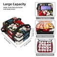 thumbnail image 3 of American Flag Double Layered Insulated Lunch Bag with Two Compartments, Large Capacity, Refrigeration, and Hand Carry - 7.1x11.4x16.1 Inches, 3 of 6