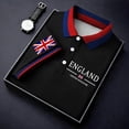thumbnail image 4 of Men's England United Kingdom Flag Polo Shirt – Union Jack Print Short Sleeve Button Down Collared Shirt – Casual Business Top for UK National Day & Sports – Sizes S-XXXXXL, 4 of 4