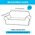 thumbnail image 6 of Eco-Ancheng 4 Piece Sofa Cover Stretch Sofa Slipcover Printed Soft Couch Cover Covers with 3 Individual Cushion Covers Furniture Protector for Living Room Chairs with Elastic Bottom, Sofa，15, 6 of 7